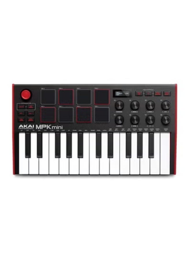 AKAI Professional MPK Mini MK3 - 25 Key USB MIDI Keyboard Controller With 8 Backlit Drum Pads, 8 Knobs and Music Production Software Included - Image 2